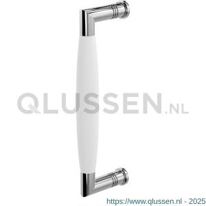 GPF Bouwbeslag RVS 4925.49C Ika deurgreep haaks 207x63/191 mm RVS gepolijst-wit met enkel- en dubbelzijdige bevestiging GPF4 9254900C