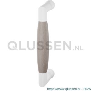 GPF Bouwbeslag ZwartWit 8300.62A Ika deurgreep haaks 130x60/114 mm wit-eiken whitewash met enkel- en dubbelzijdige bevestiging GPF83006200A