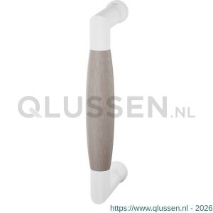 GPF Bouwbeslag ZwartWit 8300.62B Ika deurgreep haaks 157x60/141 mm wit-eiken whitewash met enkel- en dubbelzijdige bevestiging GPF83006200B