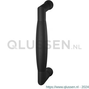 GPF Bouwbeslag ZwartWit 8305.61B Ika deurgreep haaks 157x60/141 mm zwart met enkel- en dubbelzijdige bevestiging GPF83056100B