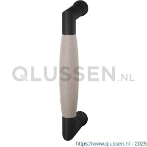 GPF Bouwbeslag ZwartWit 8300.61B Ika deurgreep haaks 157x60/141 mm zwart-eiken whitewash met enkel- en dubbelzijdige bevestiging GPF83006100B