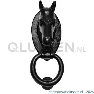 Kirkpatrick KP4520 deurklopper paardenhoofd 180x70 mm smeedijzer zwart TH6452060171