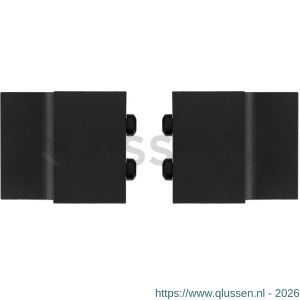GPF Bouwbeslag ZwartWit 0578.61 deurstopper recht voor schuifdeursysteem Teho en Suuri zwart GPF057861000