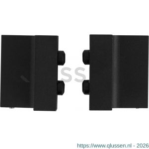 GPF Bouwbeslag ZwartWit 0580.61 deurstopper recht voor schuifdeursysteem zwart GPF058061000