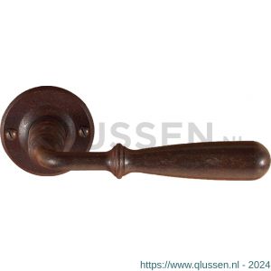 Utensil Legno FM031 M RSB deurkruk op rozet 50x50 mm met veer gepatenteerd systeem roest TH700317M100