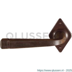 Utensil Legno FM044L M RSB deurkurk gatdeel op rozet 70x45 mm met veer gepatenteerd systeem linkswijzend roest TH700447M200