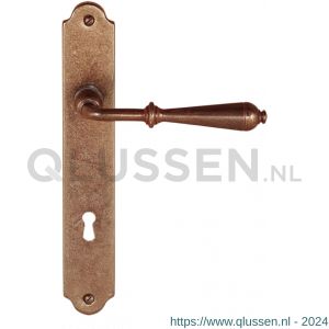 Utensil Legno FM310R M BB56 deurkruk gatdeel op schild 235x35 mm BB56 met veer rechtswijzend roest TH703107M301