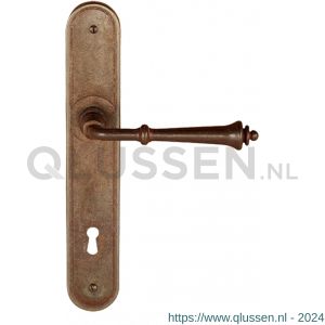 Utensil Legno FM 315R M BB56 deurkruk gatdeel op schild 245x40 mm BB56 met veer rechtswijzend roest TH703157M301