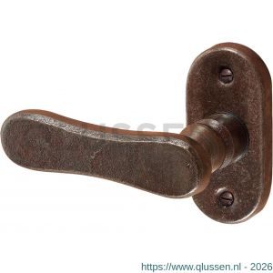 Utensil Legno FM339L M RSB deurkurk gatdeel op rozet 72x34 mm met veer linkswijzend roest TH703397M200