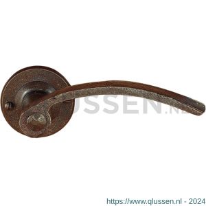 Utensil Legno FM366R RSB deurkruk gatdeel op rozet 50x50 mm rechtswijzend roest TH7036670300