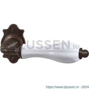 Utensil Legno FM383R M RSB deurkurk gatdeel op rozet 65x40 mm met veer gepatenteerd systeem rechtswijzend roest-porselein TH703837M300