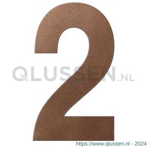 GPF Bouwbeslag Anastasius 9800.A2.0150-2 huisnummer 2 150 mm Bronze blend GPF9800A20150-2