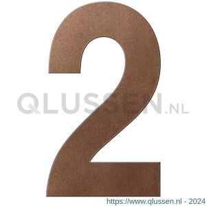 GPF Bouwbeslag Anastasius 9800.A2.0250-2 huisnummer 2 250 mm Bronze blend GPF9800A20250-2