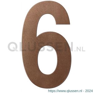 GPF Bouwbeslag Anastasius 9800.A2.0250-6 huisnummer 6 250 mm Bronze blend GPF9800A20250-6