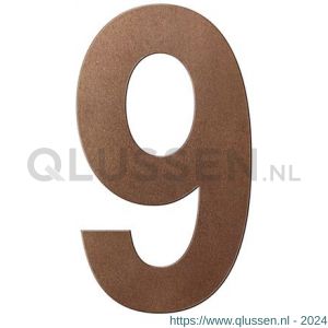 GPF Bouwbeslag Anastasius 9800.A2.0150-9 huisnummer 9 150 mm Bronze blend GPF9800A20150-9