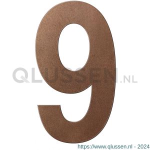 GPF Bouwbeslag Anastasius 9800.A2.0400-9 huisnummer 9 400 mm Bronze blend GPF9800A20400-9