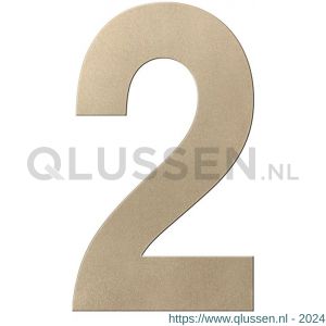 GPF Bouwbeslag Anastasius 9800.A4.0250-2 huisnummer 2 250 mm Champagne blend GPF9800A40250-2