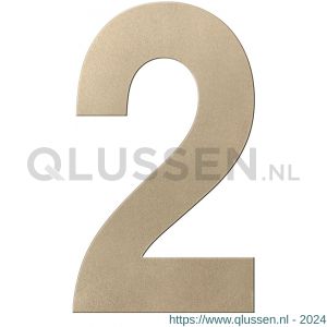 GPF Bouwbeslag Anastasius 9800.A4.0400-2 huisnummer 2 400 mm Champagne blend GPF9800A40400-2