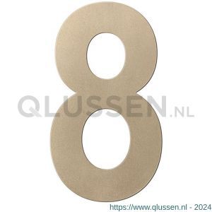 GPF Bouwbeslag Anastasius 9800.A4.0250-8 huisnummer 8 250 mm Champagne blend GPF9800A40250-8