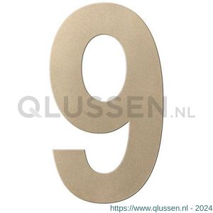 GPF Bouwbeslag Anastasius 9800.A4.0150-9 huisnummer 9 150 mm Champagne blend GPF9800A40150-9