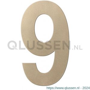 GPF Bouwbeslag Anastasius 9800.A4.0200-9 huisnummer 9 200 mm Champagne blend GPF9800A40200-9