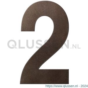 GPF Bouwbeslag Anastasius 9800.A1.0250-2 huisnummer 2 250 mm Dark blend GPF9800A10250-2