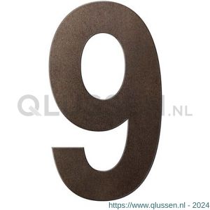 GPF Bouwbeslag Anastasius 9800.A1.0150-9 huisnummer 9 150 mm Dark blend GPF9800A10150-9