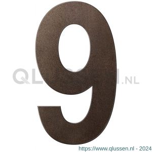 GPF Bouwbeslag Anastasius 9800.A1.0250-9 huisnummer 9 250 mm Dark blend GPF9800A10250-9