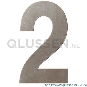 GPF Bouwbeslag Anastasius 9800.A3.0150-2 huisnummer 2 150 mm Mocca blend GPF9800A30150-2