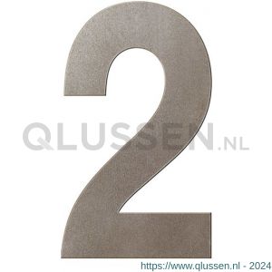 GPF Bouwbeslag Anastasius 9800.A3.0200-2 huisnummer 2 200 mm Mocca blend GPF9800A30200-2