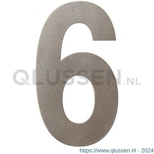 GPF Bouwbeslag Anastasius 9800.A3.0250-6 huisnummer 6 250 mm Mocca blend GPF9800A30250-6