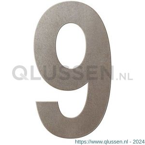 GPF Bouwbeslag Anastasius 9800.A3.0150-9 huisnummer 9 150 mm Mocca blend GPF9800A30150-9