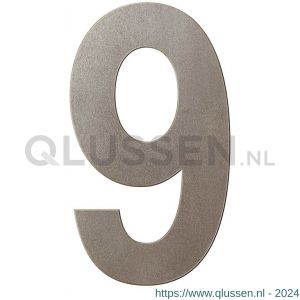 GPF Bouwbeslag Anastasius 9800.A3.0250-9 huisnummer 9 250 mm Mocca blend GPF9800A30250-9