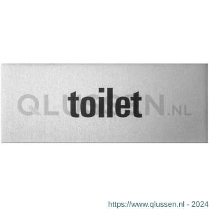 GPF Bouwbeslag aluminium 0401.80.0004 deurbordje Toilet rechthoekig 50x130x0,5 mm zelfklevend aluminium GPF0401800004