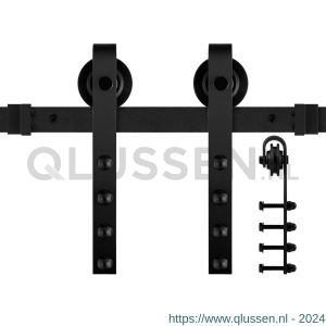 GPF Bouwbeslag ZwartWit 0501.61 schuifdeursysteem Raskas 170 cm zwart GPF050161170