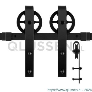 GPF Bouwbeslag ZwartWit 0502.61 schuifdeursysteem Teho 170 cm zwart GPF050261170