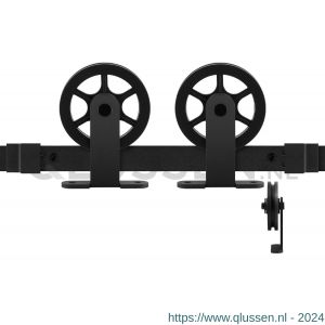 GPF Bouwbeslag ZwartWit 0503.61 schuifdeursyteem Suuri zwart 150 cm zwart GPF050361150