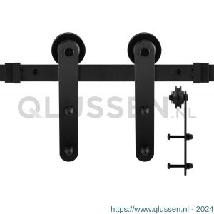 GPF Bouwbeslag ZwartWit 0507.61 schuifdeursysteem Varsi 150 cm zwart GPF050761150