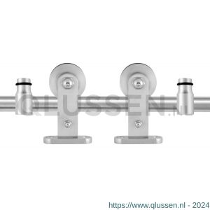 GPF Bouwbeslag RVS 0512.09 schuifdeursysteem Kiva RVS 200 cm RVS geborsteld GPF051209200