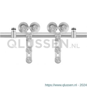 GPF Bouwbeslag RVS 0517.09 schuifdeursysteem Pyramidi RVS 200 cm RVS geborsteld GPF051709200