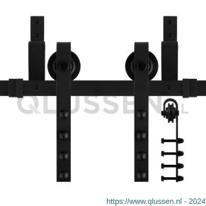 GPF Bouwbeslag ZwartWit 0551.61 dubbel schuifdeursysteem Raskas 170 cm zwart GPF055161170