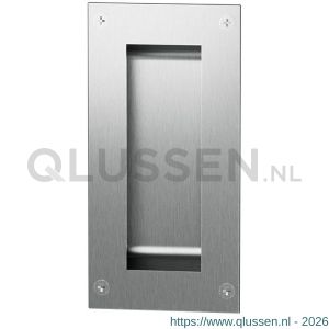 GPF Bouwbeslag RVS 0712.09 schuifdeurkom rechthoekig 102x51 mm RVS geborsteld GPF071209000