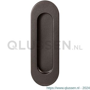 GPF Bouwbeslag Anastasius 0716.A1A schuifdeurkom ovaal 120x40 mm Dark blend GPF0716A1000A