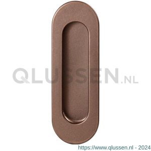 GPF Bouwbeslag Anastasius 0716.A2A schuifdeurkom ovaal 120x40 mm Bronze blend GPF0716A2000A