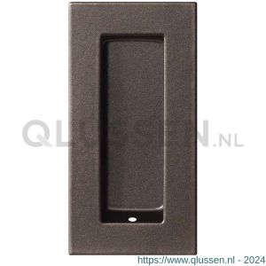 GPF Bouwbeslag Anastasius 0717.A1A schuifdeurkom rechthoekig 102x51 mm Dark blend GPF0717A1000A