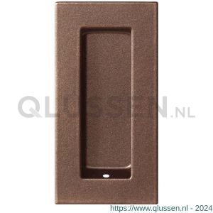 GPF Bouwbeslag Anastasius 0717.A2A schuifdeurkom rechthoekig 102x51 mm Bronze blend GPF0717A2000A