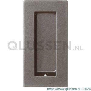 GPF Bouwbeslag Anastasius 0717.A3A schuifdeurkom rechthoekig 102x51 mm Mocca blend GPF0717A3000A