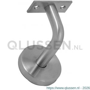 GPF Bouwbeslag RVS 0780.09 leuninghouder 75 mm hoog 64 mm rozet vlak zadel RVS geborsteld GPF078009000