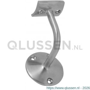 GPF Bouwbeslag RVS 0790.09 leuninghouder 70 mm hoog 62 mm rozet hol zadel RVS geborsteld GPF079009000