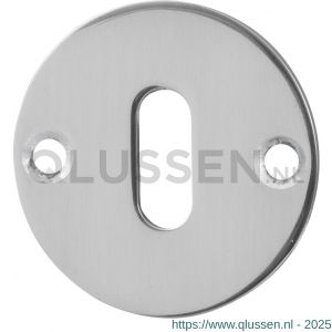 GPF Bouwbeslag RVS 0901.46 sleutelrozet plat rond 50x2 mm RVS gepolijst GPF090146107